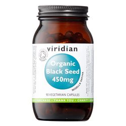 Viridian Black Seed 450mg 90 kapslí Organic *CZ-BIO-001 certifikát