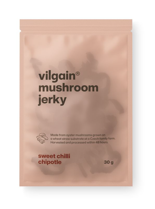 Vilgain Houbové jerky – sladké chipotle chilli 30 g
