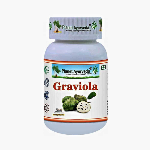 Planet Ayurveda Graviola 500 mg – extrakt Annona muricata (soursop), 60 kapslí
