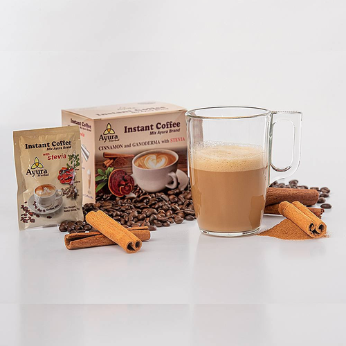 Ayura Skořicové cappuccino s Ganodermou 10 x 15g