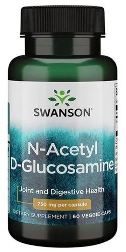 Swanson N-Acetyl D-Glucosamine, 750 mg, 60 kapslí
