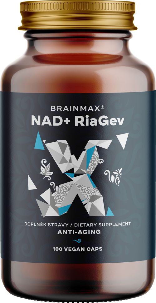 BrainMax NAD+ RiaGev, 750 mg, 100 rostlinných kapslí