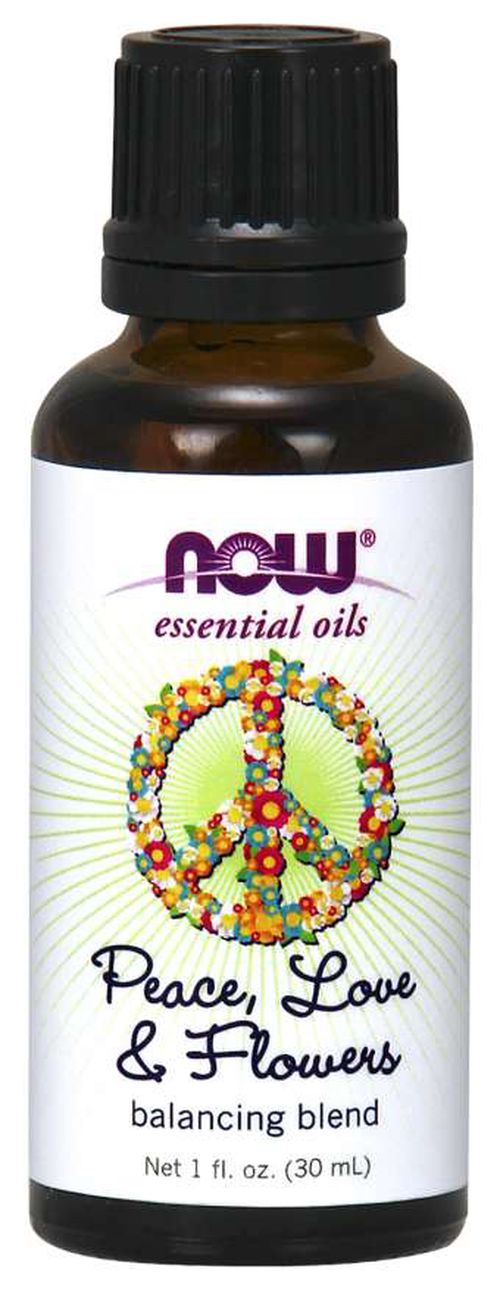 NOW® Foods NOW Essential Oil, Peace, Love & Flowers oil blend (éterický olej směs míru, lásky a květin), 30 ml