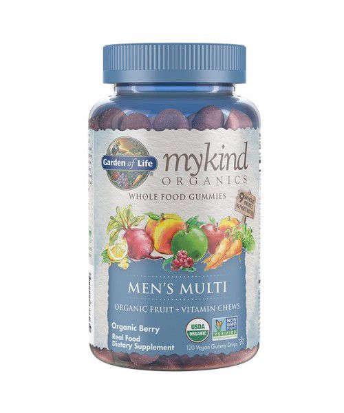 Garden of life Mykind Men, multivitamín pro muže, 120 gumových bonbónů