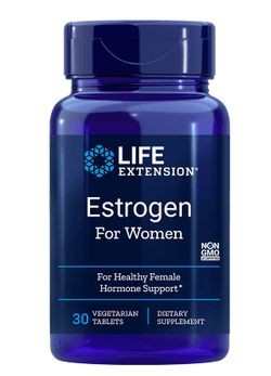 Life Extension Estrogen for Women, estrogen pro ženy, 30 vegetariánských tablet