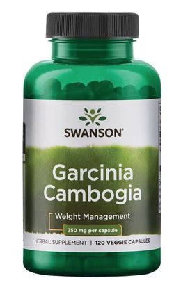 Swanson Garcinia Cambogia, 250 mg, 120 rostlinných kapslí