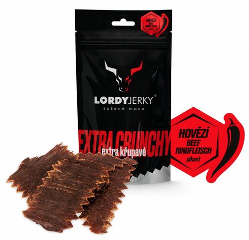 Lordy Jerky - Hovězí sušené maso chilli, 50 g