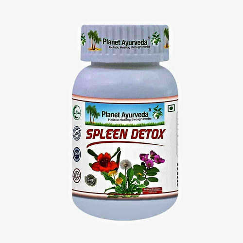 Planet Ayurveda Spleen Detox 500 mg – ájurvédská směs bylinných extraktů, 60 kapslí