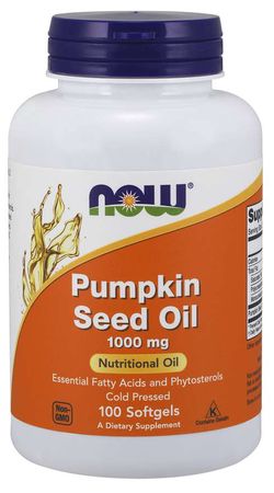 NOW® Foods NOW Pumpkin Seed Oil (olej z dýňových semínek), 1000 mg, 100 softgelových kapslí