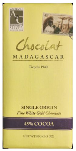 Chocolat Madagascar - Bílá čokoláda, 45% kakao, 85 g