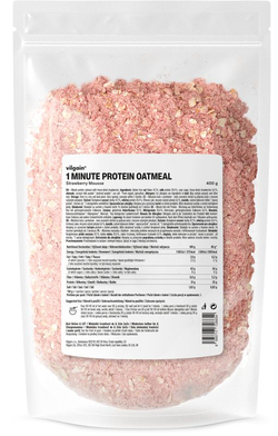 Vilgain Minutová proteinová ovesná kaše – jahodový mousse 400 g