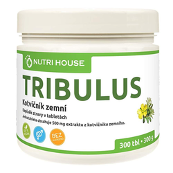 Nutrihouse Tribulus terrestris 500 mg – kotvičník zemní (90 % saponinů), 300 tablet