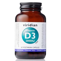 Viridian Vitamin D3 2000IU 60 kapslí