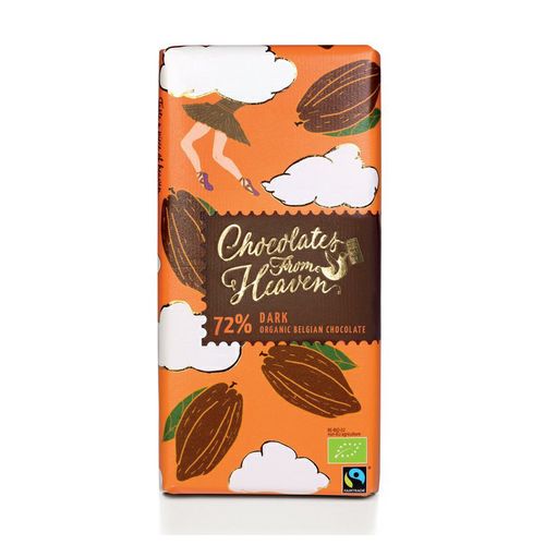 Chocolates from Heaven - BIO hořká čokoláda 72%, 100g *CZ-BIO-001 certifikát