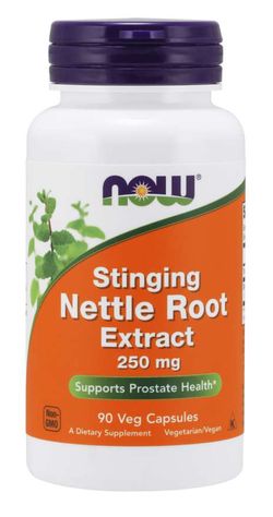 NOW® Foods NOW Stinging Nettle Root (Extrakt z kořene kopřivy), 250 mg, 90 rostlinných kapslí