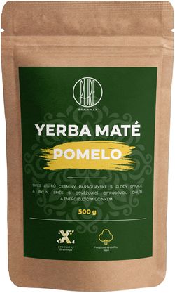 BrainMax Pure Organic Yerba Maté - Pomelo, 500 g