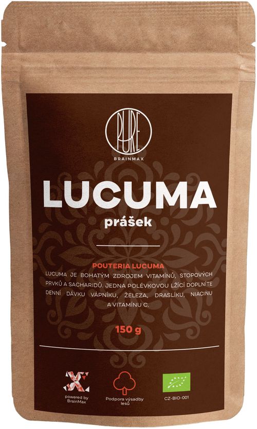 BrainMax Pure Lucuma BIO prášek, 150 g *CZ-BIO-001 certifikát