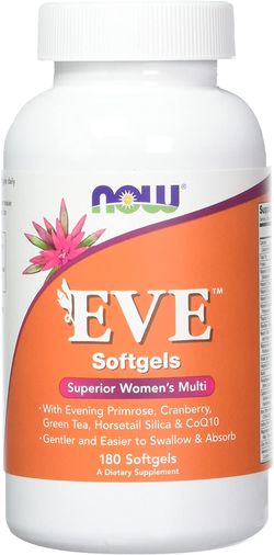 NOW® Foods NOW Multi Vitamins Eve, Multivitamín pro Ženy, 180 softgel kapslí  Akční cena