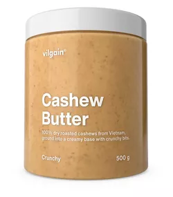 Vilgain 100% Kešu máslo – křupavé kešu oříšky 500 g